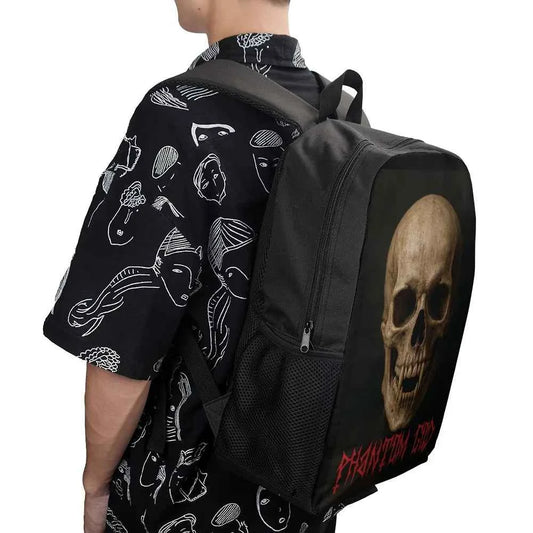 Phantom God Fanged Skull Backpack Hellbound Utility Gothic Horror Style