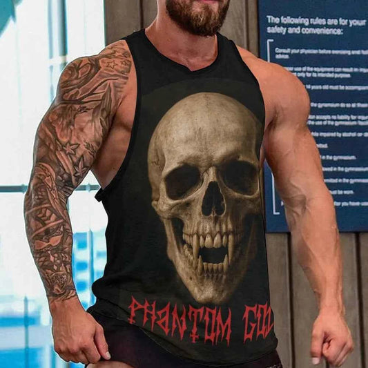 Phantom God Fanged Skull Vest for Ultimate Style and Edge