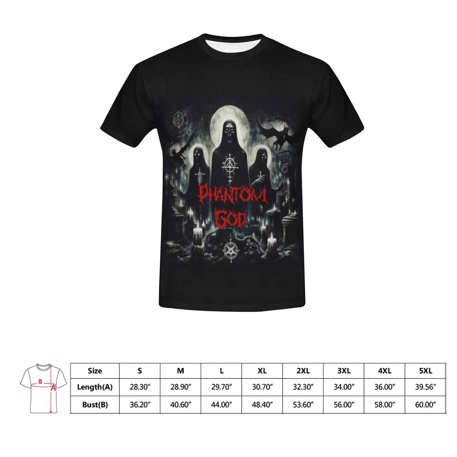 Phantom God Sigil T-Shirt Gothic Horror Ritual Apparel For The Devout & Damned
