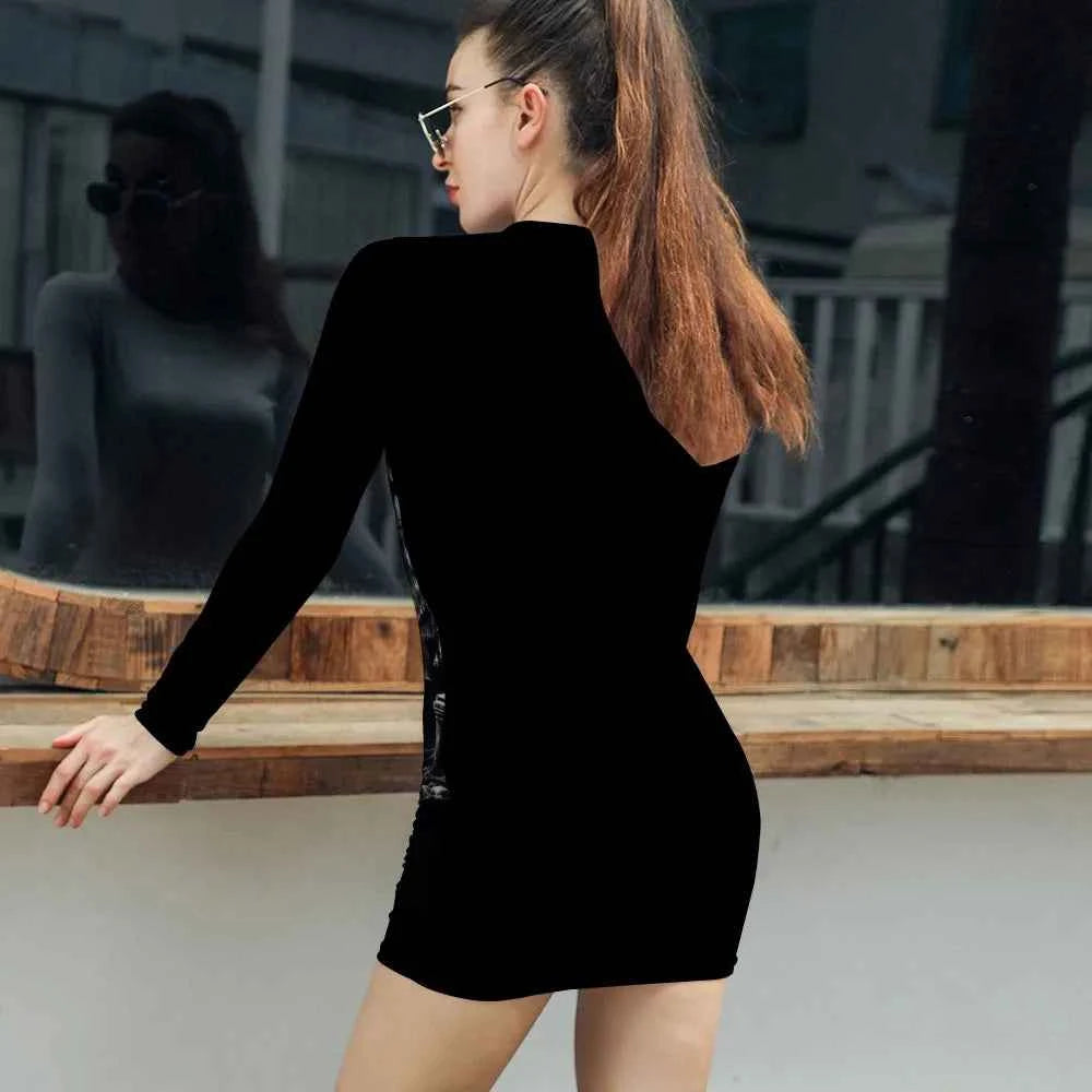 Phantom God Trinity Skinny Dress Long Sleeve